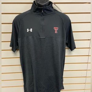 Under Armour Mens Texas Tech short sleeve 1/4 zip